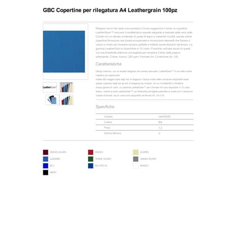 gbc-copertine-rilegatura-leathergrain-cartoncino-goffrato-a4-blu-conf-100-pezzi-ce040020