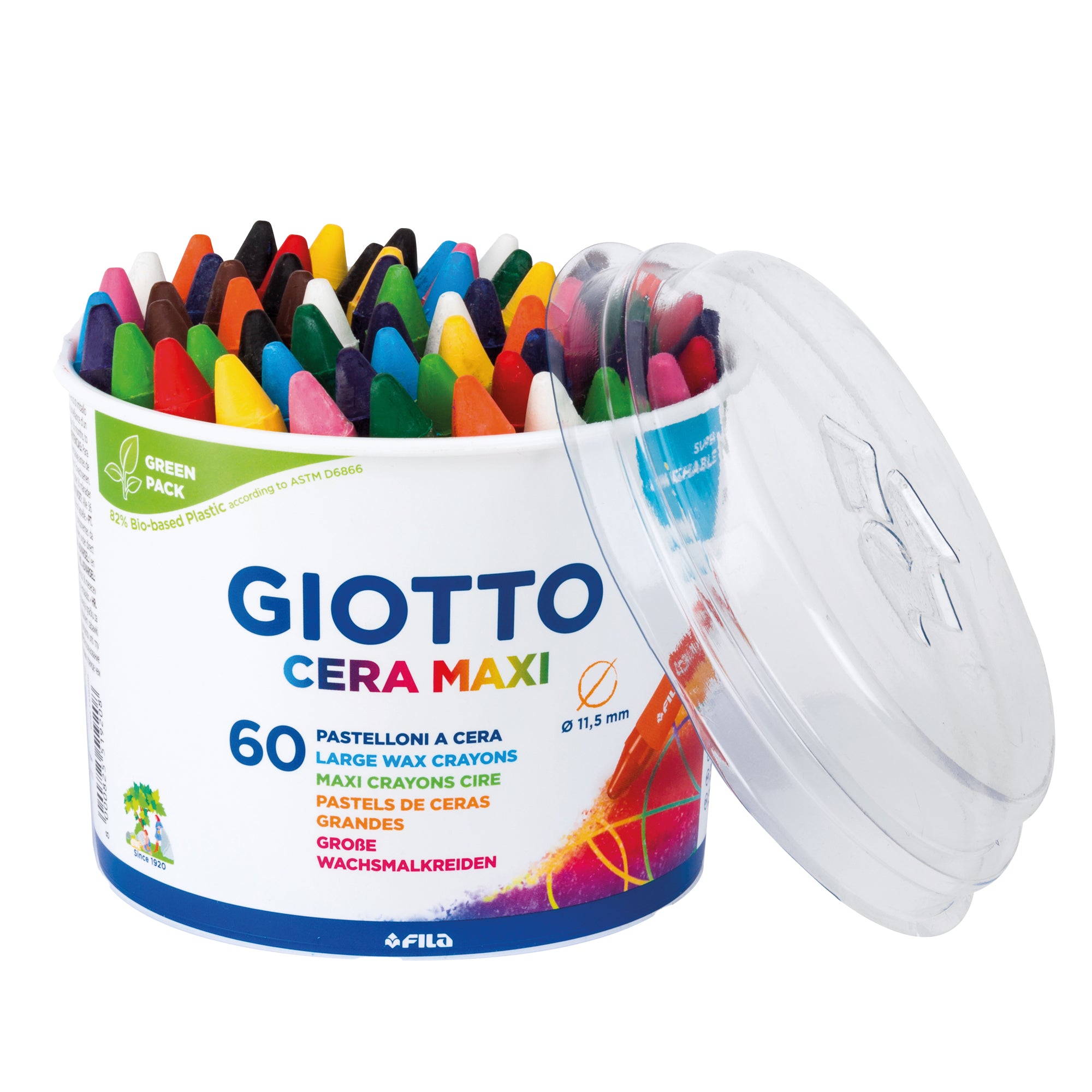 giotto-barattolo-60-pastelli-cera-maxi-100mm-d-11-5mm