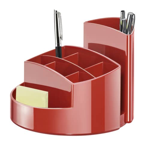 han-portapenne-rondo-polistirolo-9-scomparti-rosso-14x14x10-9-cm-17460-17