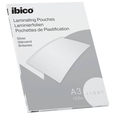 ibico-pouches-plastificatrici-basics-light-75-mic-conf-100-pezzi-a3-627311