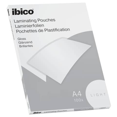 ibico-pouches-plastificatrici-basics-light-75-mic-conf-100-pezzi-a4-627308