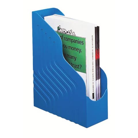 king-mec-portariviste-magazine-rack-jumbo-dorso-10-cm-blu-49104