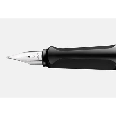 lamy-penna-safari-punta-fine-inchiostro-blu-blackstilo-fusto-nero-1219678