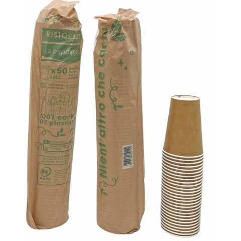 le-nappage-bicchiere-cartoncino-nappage-20-cl-senza-plastica-conf-50-pz-kraft-61014rc