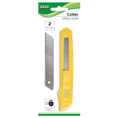 lebez-cutter-bloccolama-scatto-giallo-blister-2-lame-18-mm-ricambio-9006b