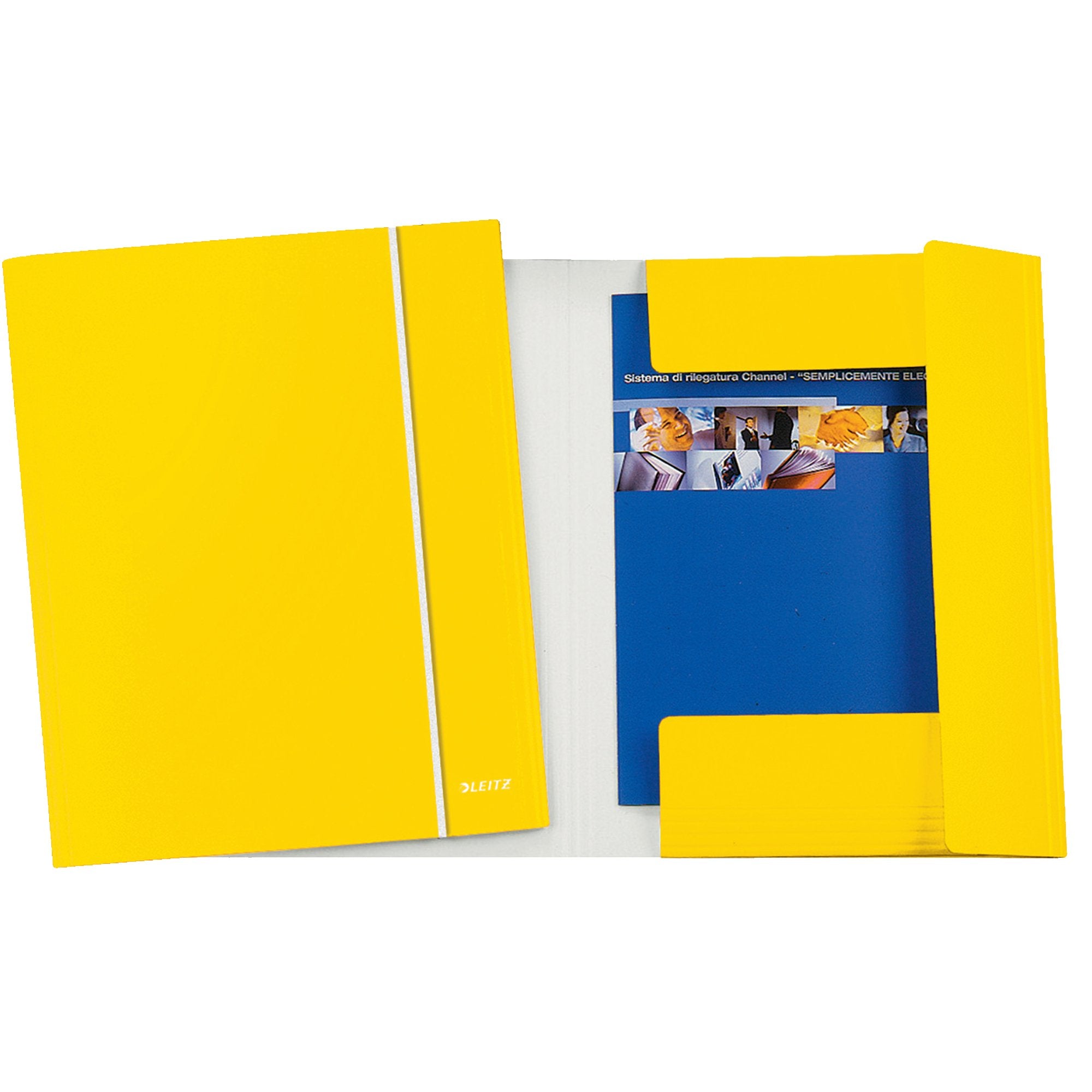 leitz-cartellina-c-elastico-wow-giallo-25x35cm