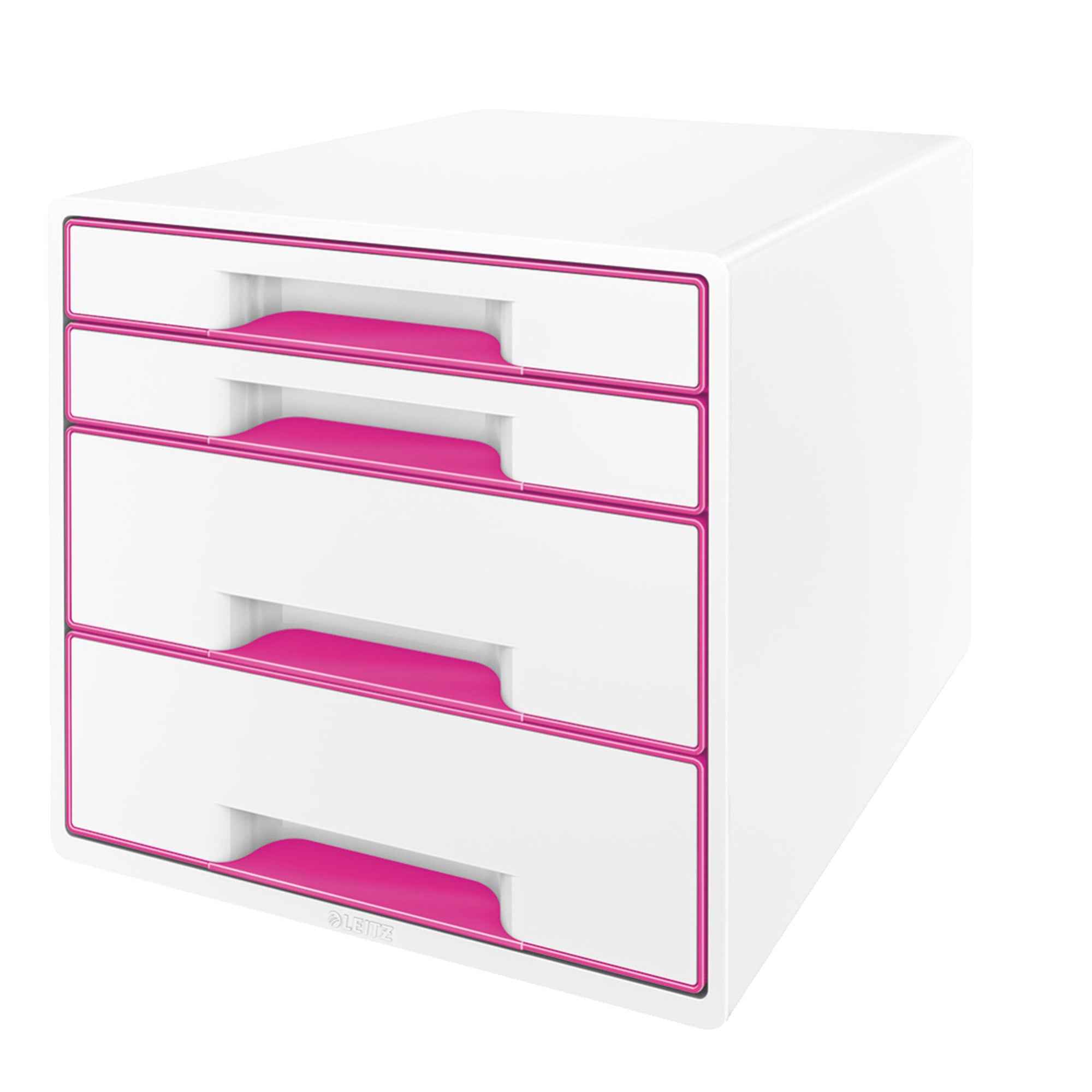 leitz-cassettiera-4-cassetti-bianco-fuxia-cube