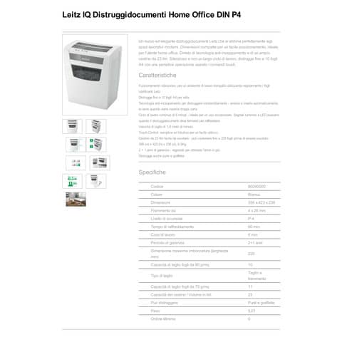 leitz-distruggidocumenti-manuale-iq-p4-home-office-23-l-bianco-80090100