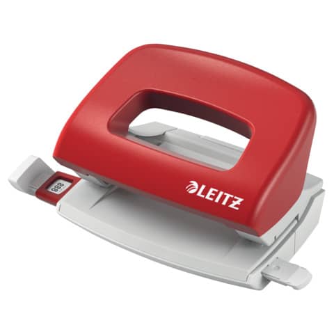 leitz-perforatore-2-fori-guida-metal-rim-rosso-50580025