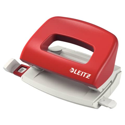 leitz-perforatore-2-fori-guida-metal-rim-rosso-50580025