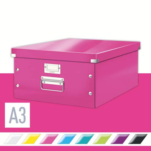 leitz-scatola-archiviazione-universale-l-click-store-36-9x20x48-2-cm-fucsia-metallizzato-60450023