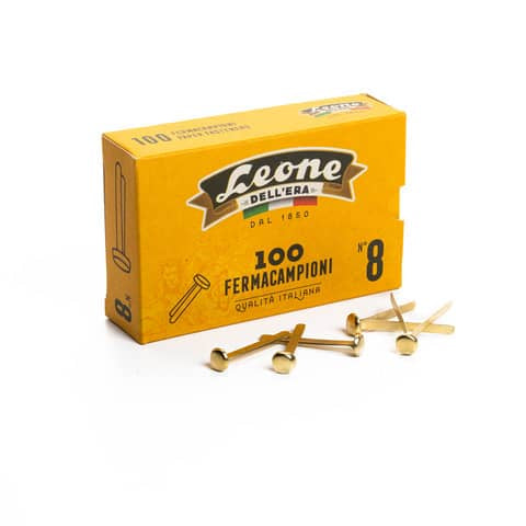 leone-dell-era-fermacampioni-leone-dellera-acciaio-testa-bombata-n-8-38-mm-ottone-scatola-100-pz-fc8