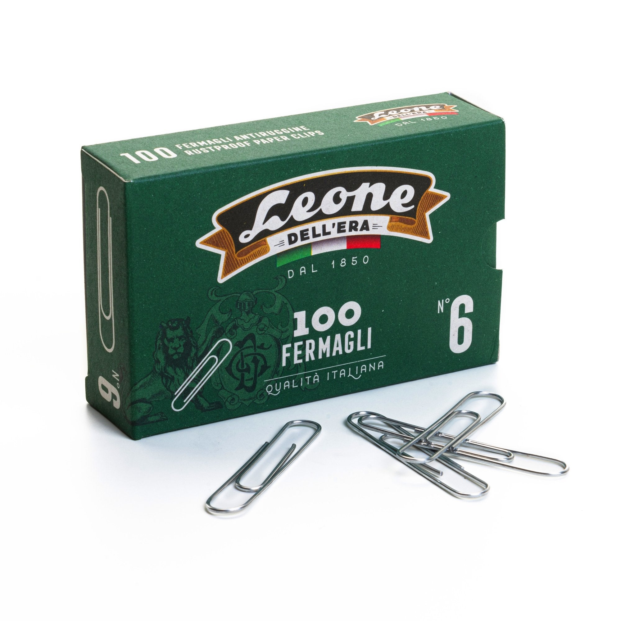 leone-scatola-100-fermagli-n-6-mm58-zincati-antiruggine