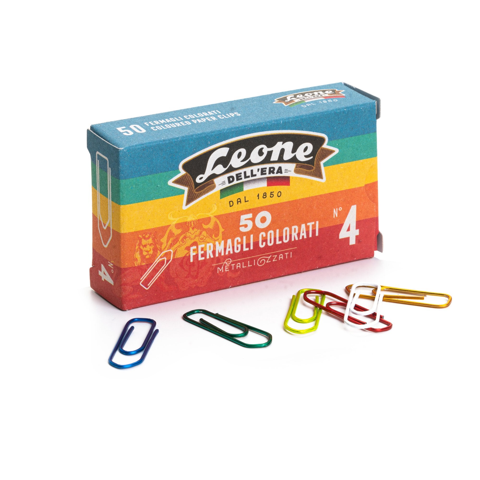 leone-scatola-50-fermagli-metallo-color-n-4-mm32-antiruggine