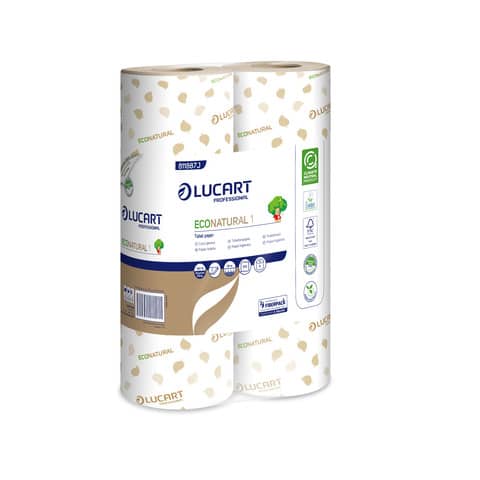 lucart-professional-carta-igienica-monofascettata-econatural-fiberpack-2-veli-conf-6-rotoli-170-strappi-avana