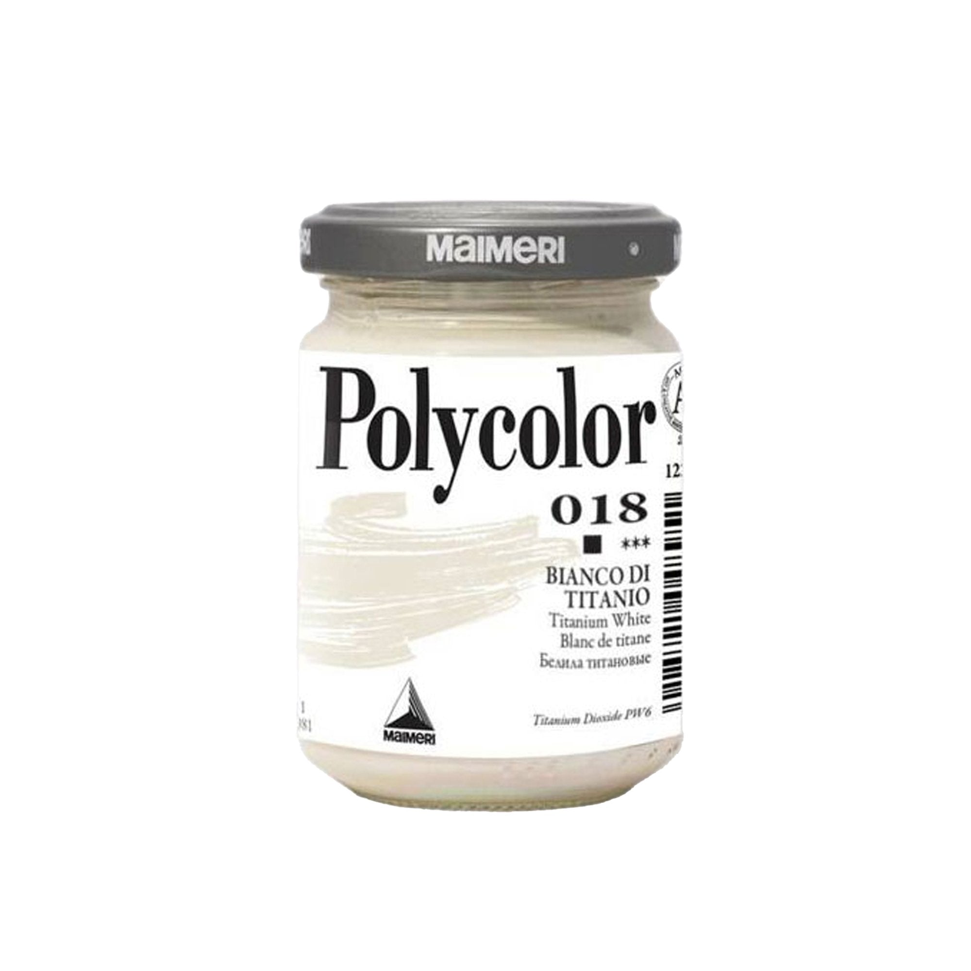 maimeri-colore-vinilico-polycolor-vasetto-140-ml-bianco-titanio