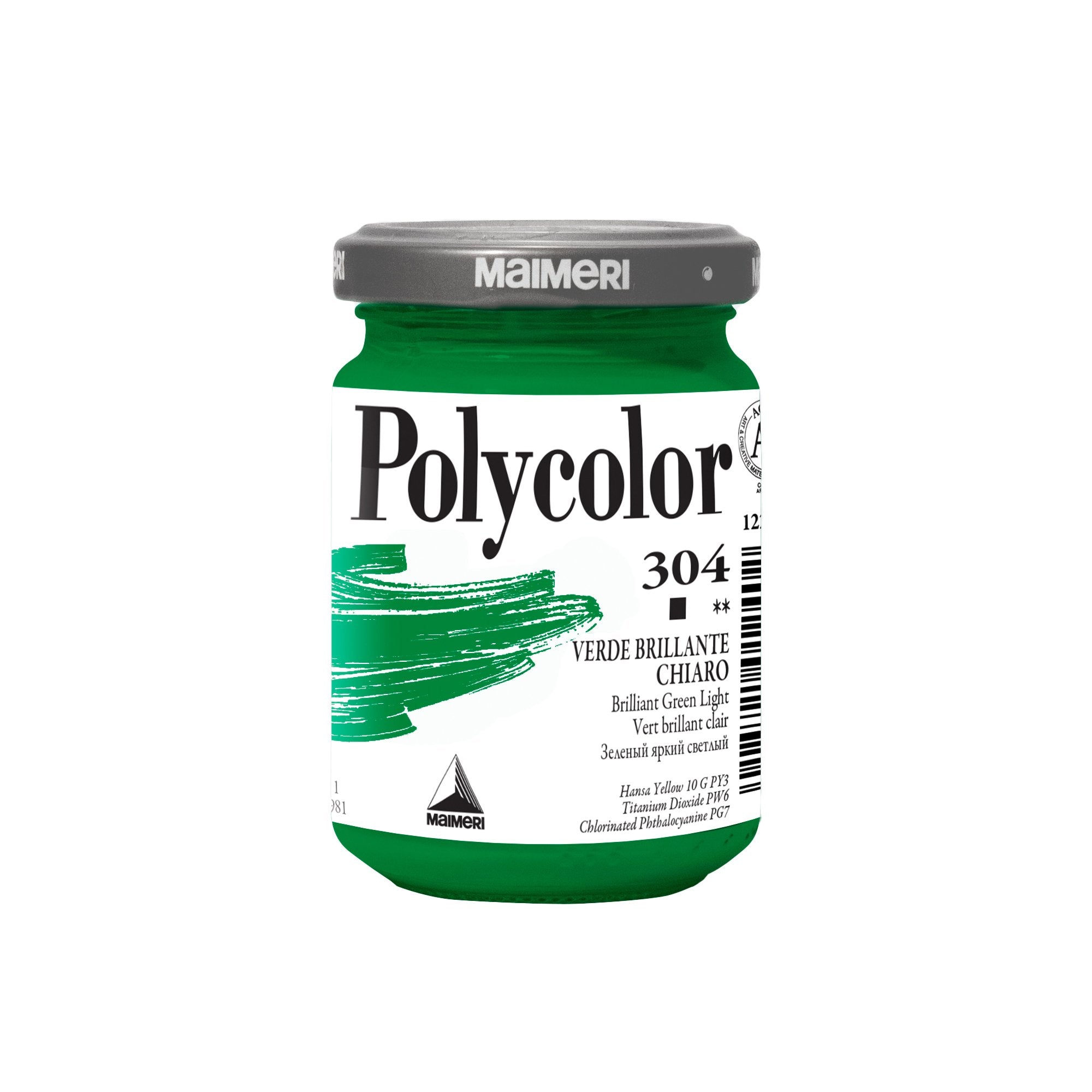 maimeri-colore-vinilico-polycolor-vasetto-140-ml-verde-brillante-chiaro