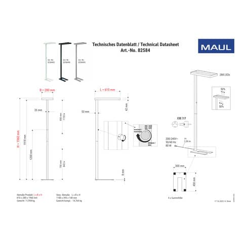 maul-lampada-piantana-led-dimmerabile-javal-nero-z810043