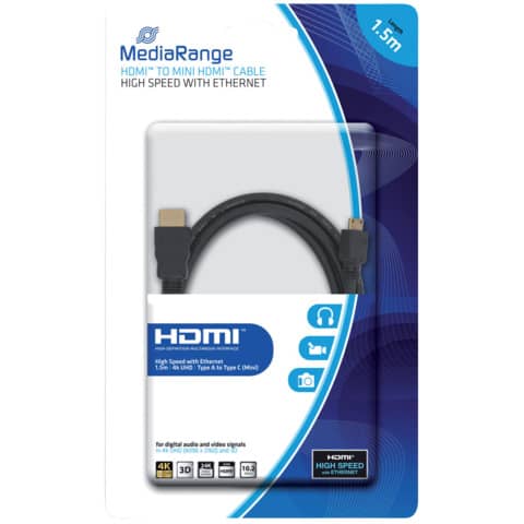 media-range-cavo-collegamento-1-5-mt-hdmi-mini-hdmi-alta-velocita-contatti-dorati-10-2-gbit-s-mrcs165