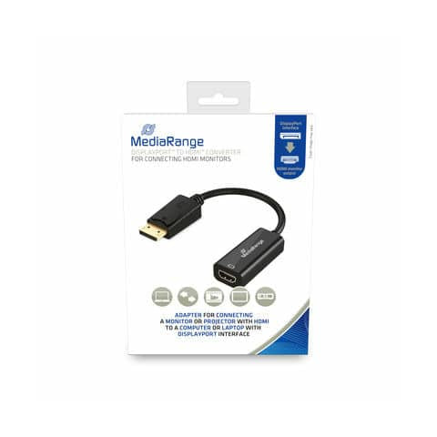 media-range-convertitore-displayport-hdmi-alta-velocita-10-gbit-s-l-15-cm-nero-mrcs175