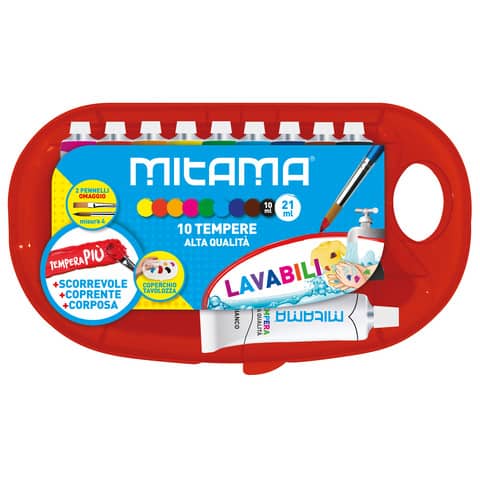 mitama-tempera-piu-superlavabile-tavolozza-9-tubi-10-ml-assortiti-1-tubo-bianco-21-ml-2-pennelli-61930