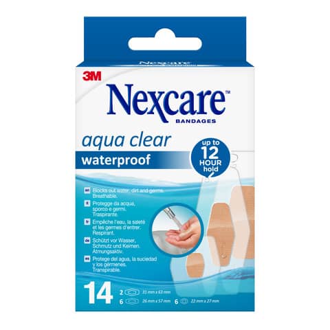 nexcare-cerotti-nexcare-aqua-clear-360-assortiti-3-misure-impermeabili-conf-14-cerotti-n1214asd01n