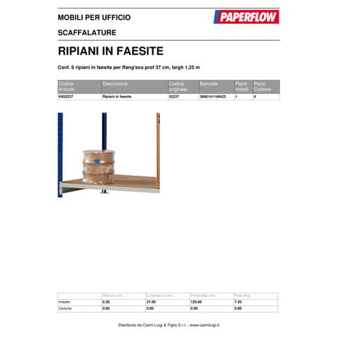 paperflow-scaffalatura-metallica-rangeco-copriripiani-faggio-conf-6-ripiani-k652237