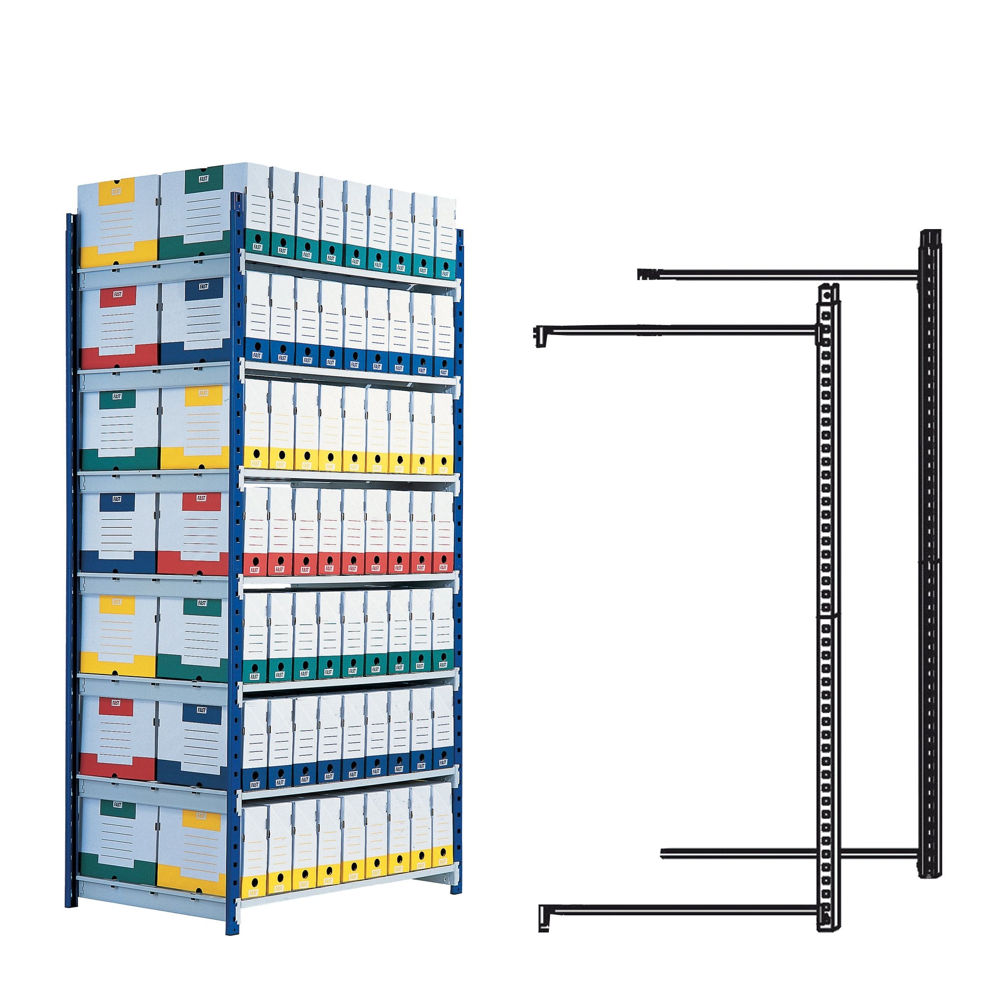 paperflow-scaffale-rangeco-5-ripiani-100x70xh200cm-modulo-aggiunta