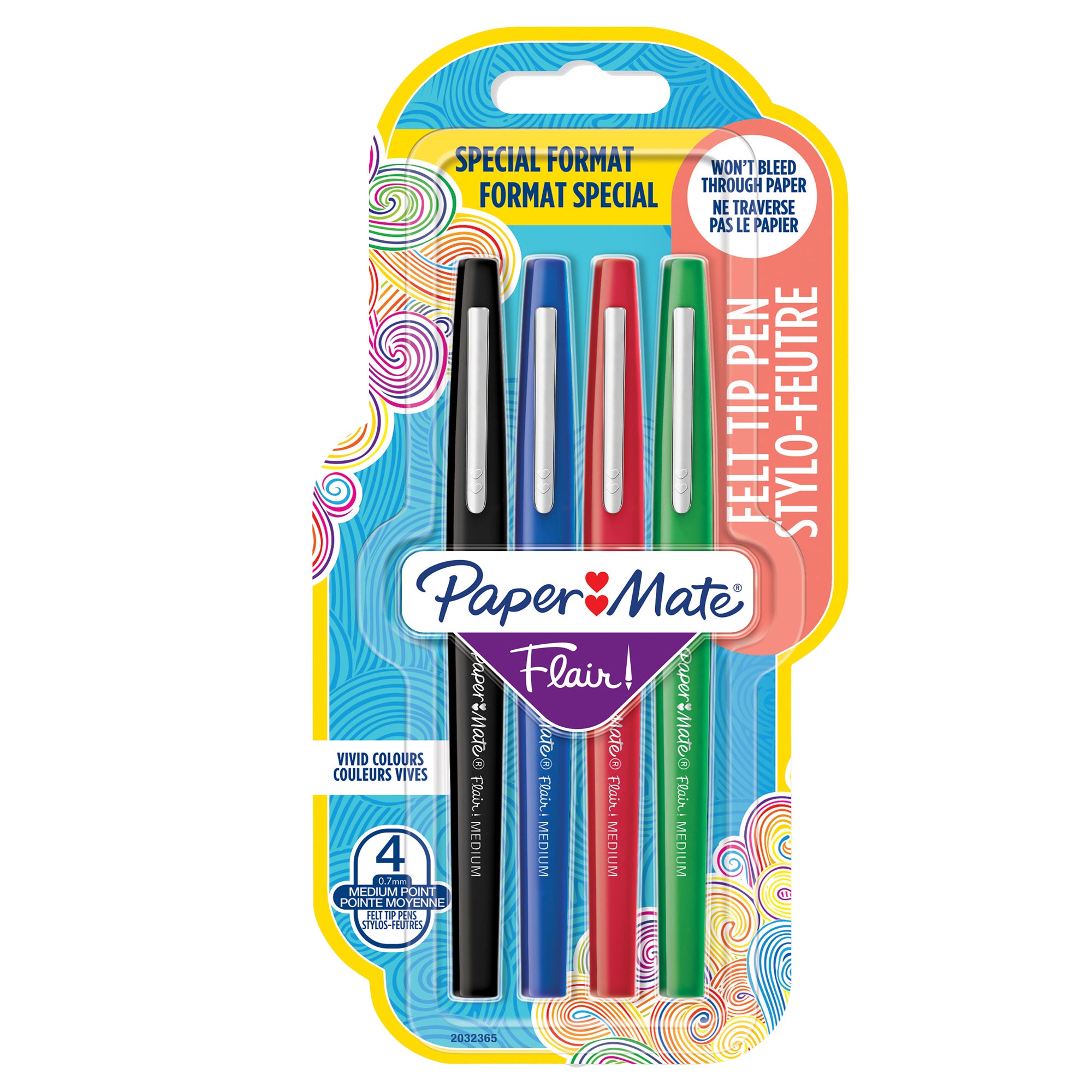 papermate-astuccio-4-colori-classic-pennarello-flair-nylon