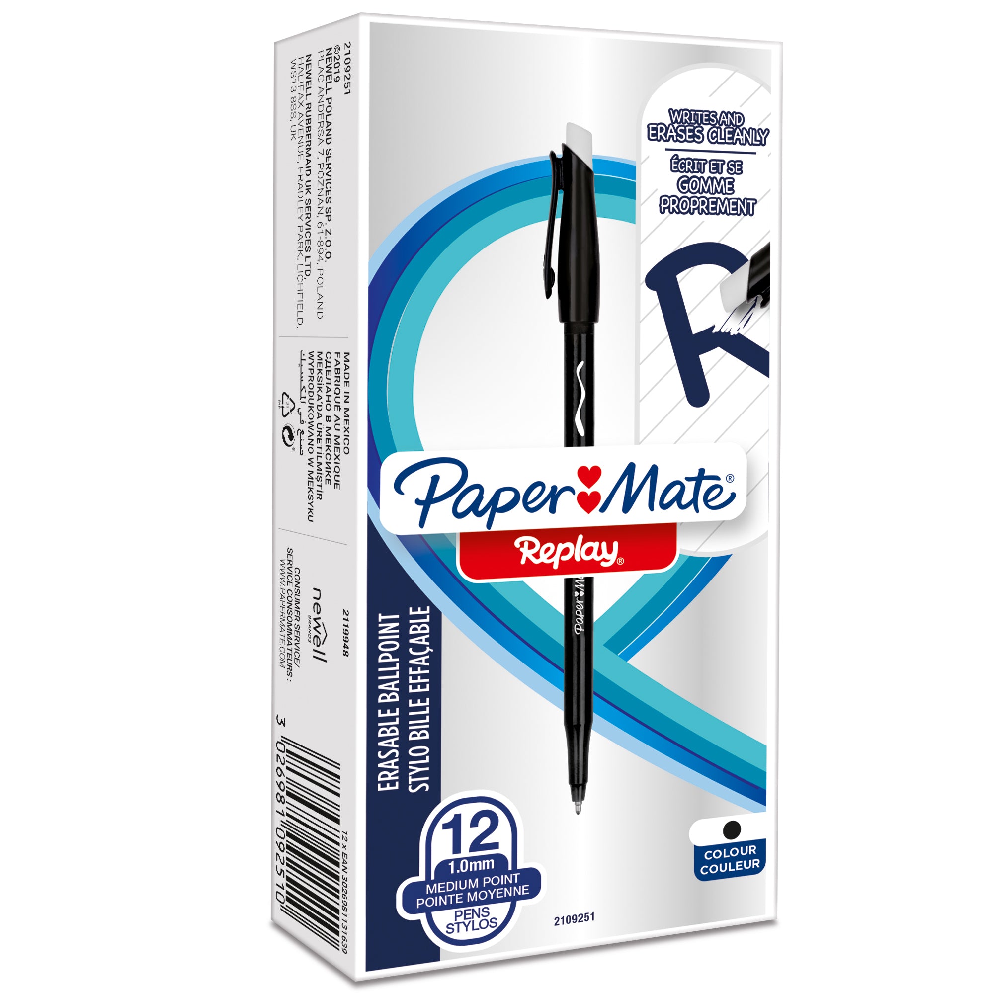 papermate-penna-sfera-inch-cancellabile-replay-40-anniversario-1-0mm-nero