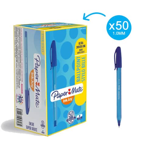 papermate-penna-sfera-stick-inkjoy-100-cap-ulv-m-1-mm-blu-s0957130