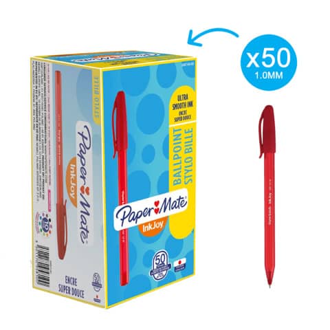 papermate-penna-sfera-stick-inkjoy-100-cap-ulv-m-1-mm-rosso-s0957140