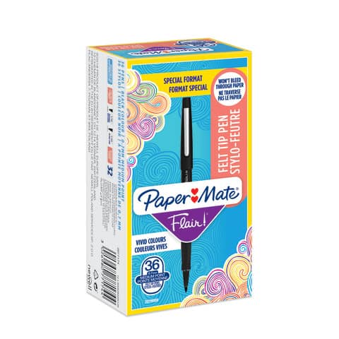 papermate-penne-punta-fibra-flair-nylon-m-1-1-mm-nero-special-pack-36-pezzi-2077174