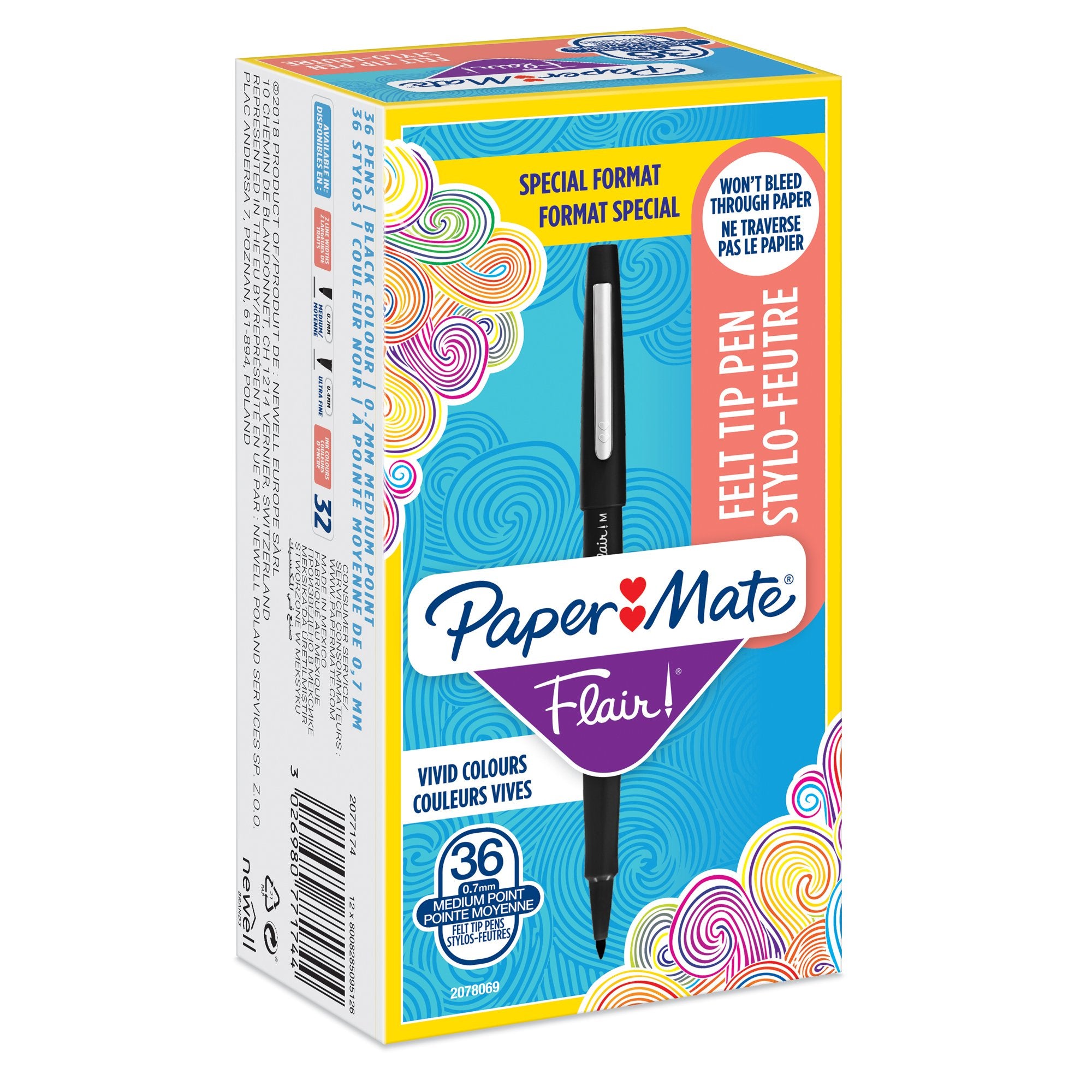 papermate-value-pack-306-pennarello-flair-nylon-nero-punta-1-1mm