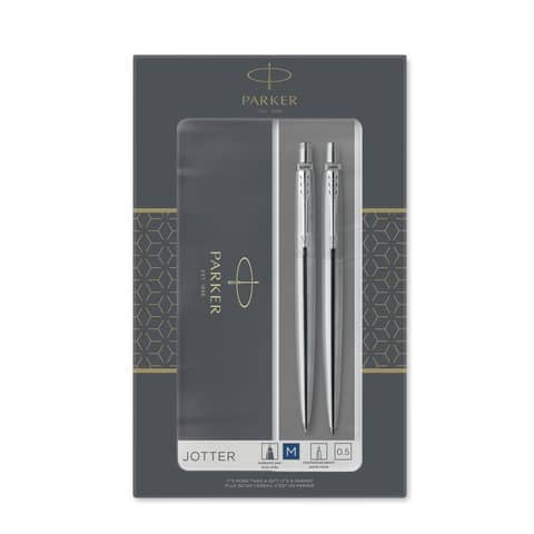 parker-gift-set-duo-penna-sfera-scatto-jotter-m-stainless-steel-ct-portamine-0-5-argento-2093256