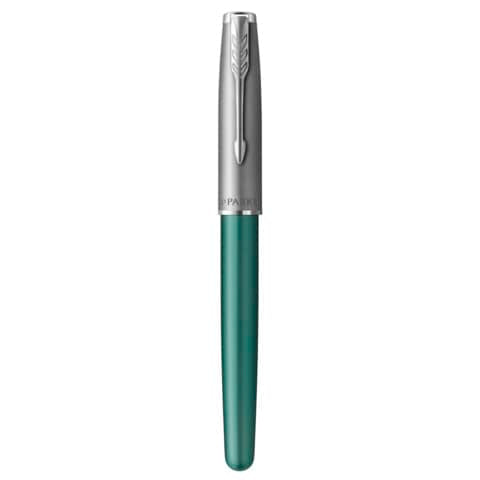 parker-penna-roller-sonnet-sand-blasted-metal-ct-punta-f-inchiostro-nero-green-black-2169364