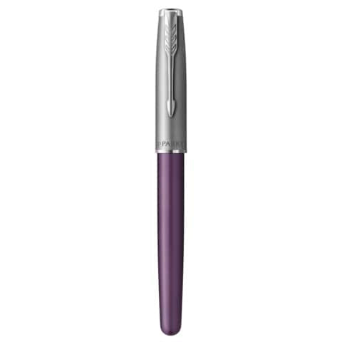 parker-penna-roller-sonnet-sand-blasted-metal-ct-punta-f-inchiostro-nero-violet-black-2169368