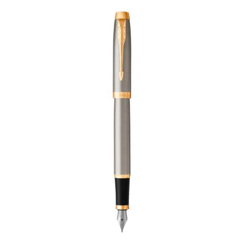 parker-penna-stilografica-im-punta-m-inchiostro-blu-brushed-metal-gt-1931656