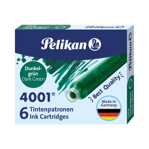 pelikan-cartuccia-stilografica-tp-6-verde-scuro-conf-6-verde-scuro-300087