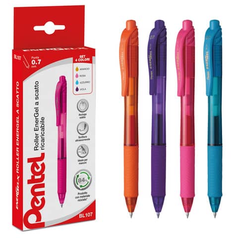 pentel-astuccio-4-roller-scatto-energel-x-bl107-0-7mm