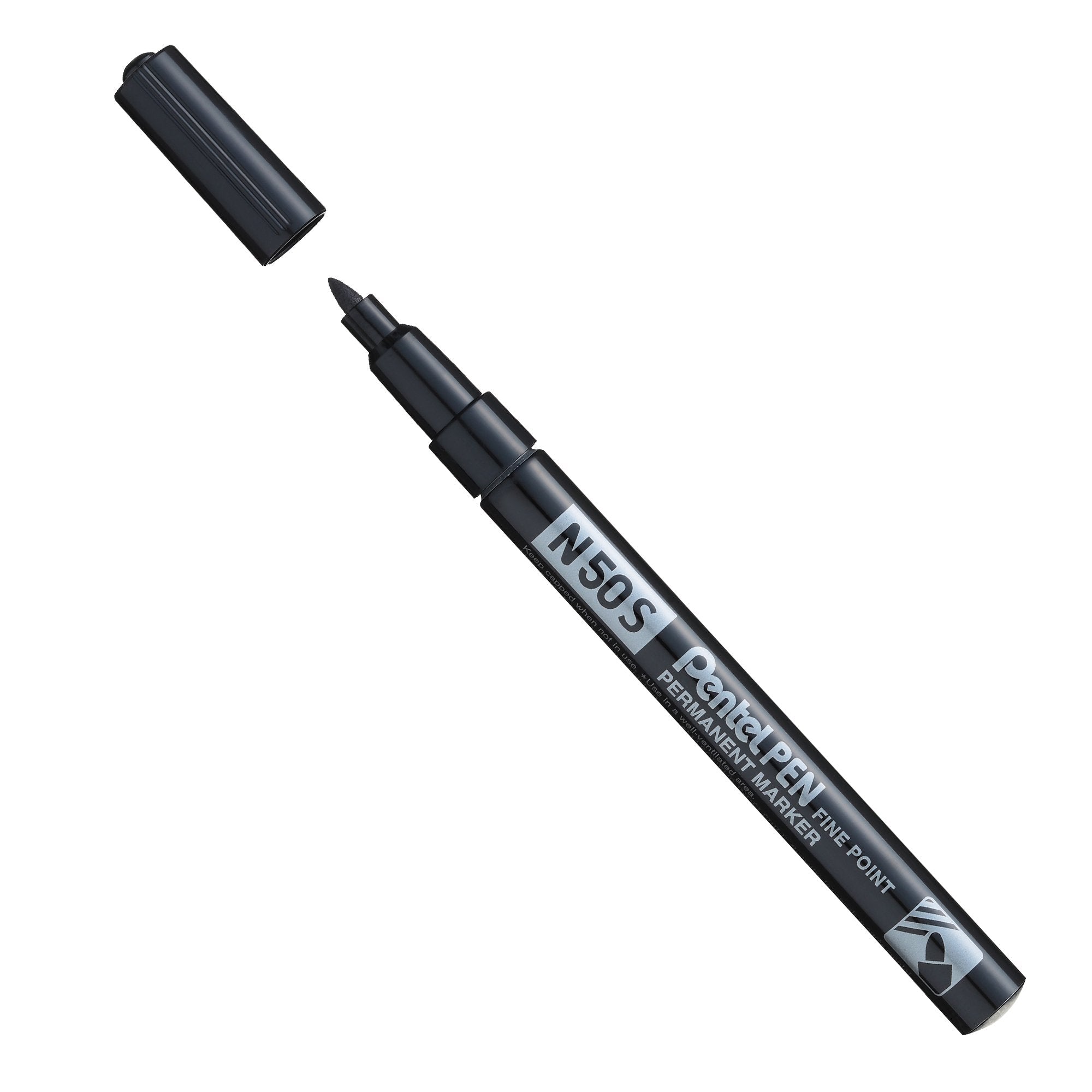 pentel-marcatore-n50-slim-nero-punta-tonda-3-18mm