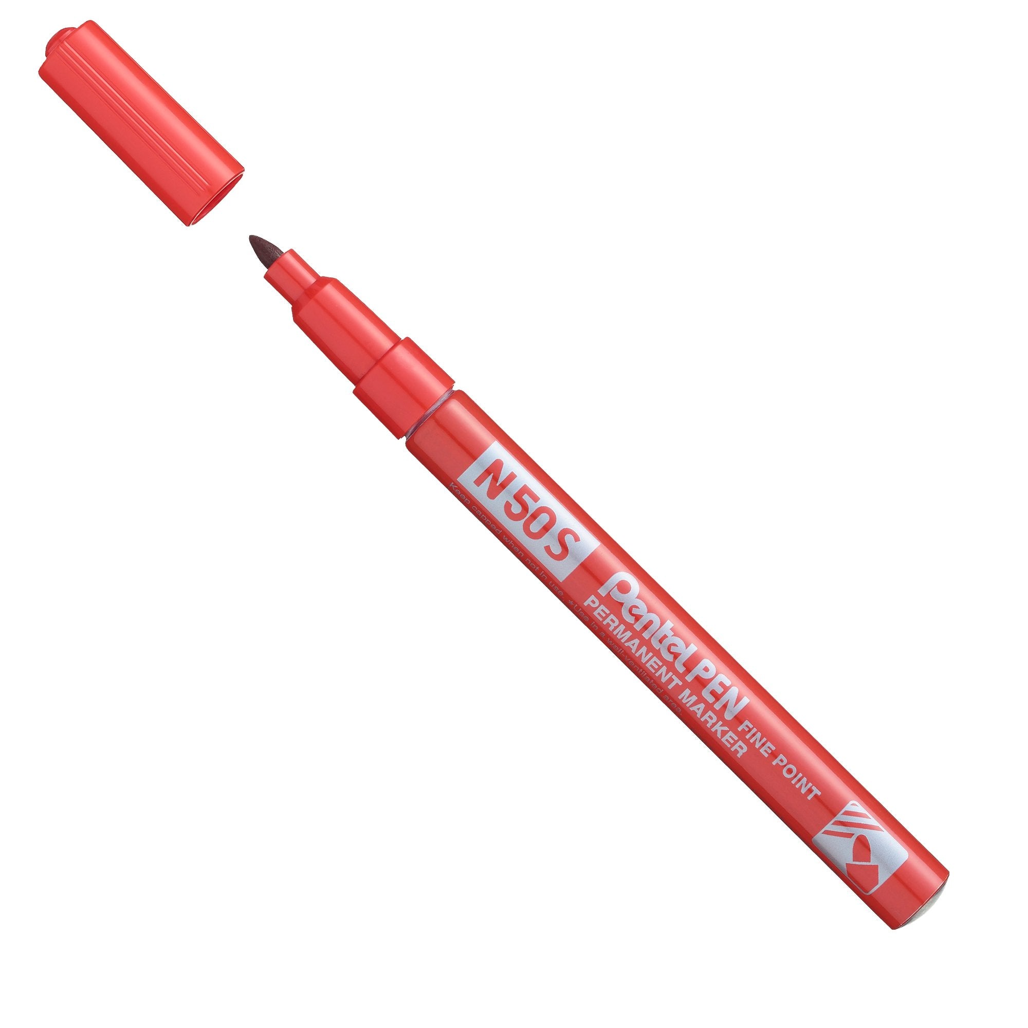 pentel-marcatore-n50-slim-rosso-punta-tonda-3-18mm