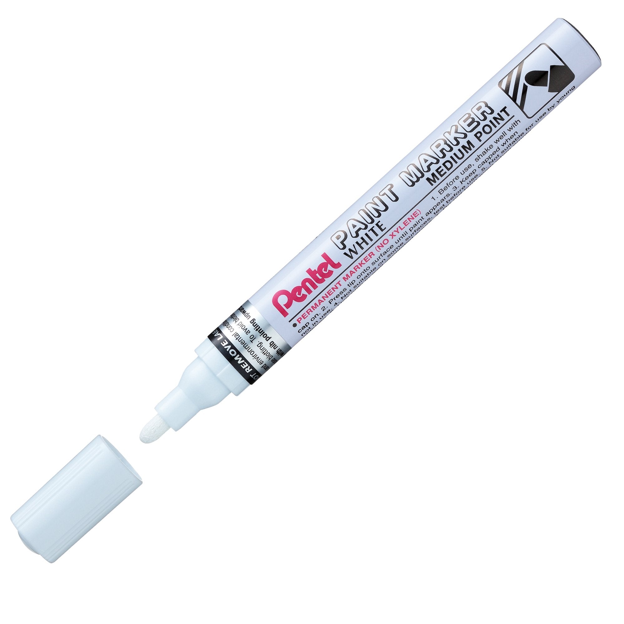 pentel-marcatore-paint-mmp10-punta-media-vernice-bianco