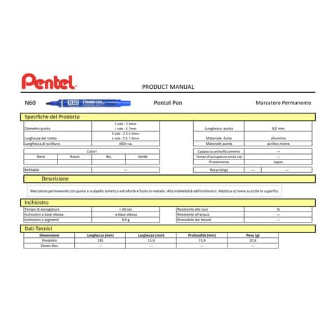 pentel-marcatore-pen-n60-verde-p-scalpello