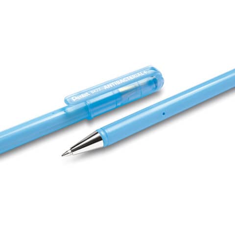 pentel-penna-sfera-superb-antibacterial-0-7-mm-blu-bk77ab-ce