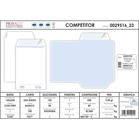 pigna-envelopes-buste-sacco-bianche-autoad-removibili-competitor-strip-100-g-mq-160x230-mm-conf-500-pz-0029516