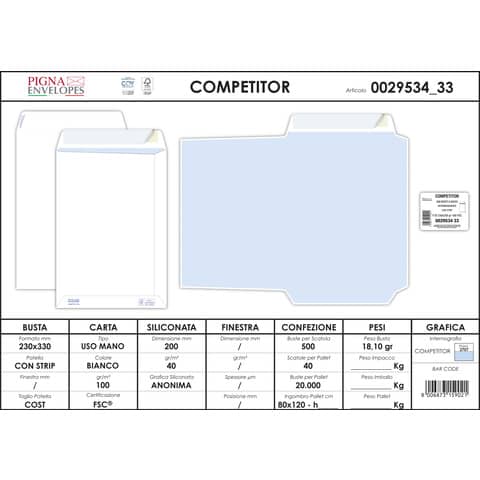 pigna-envelopes-buste-sacco-competitor-strip-100-g-mq-230x330-mm-bianco-conf-500-buste-0029534