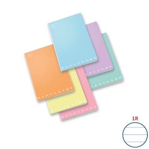 pigna-quaderno-42-fogli-monocromo-pastel-a4-righe-1r-assortiti-02298901r