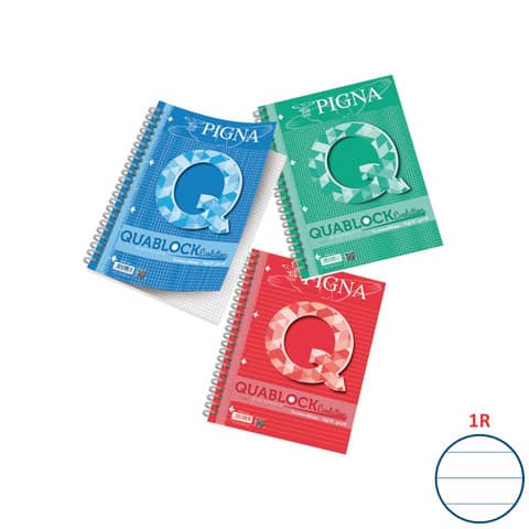 pigna-quaderno-50-fogli-4-fori-quablock-evolution-skip-a4-righe-1r-assortiti-02112171r