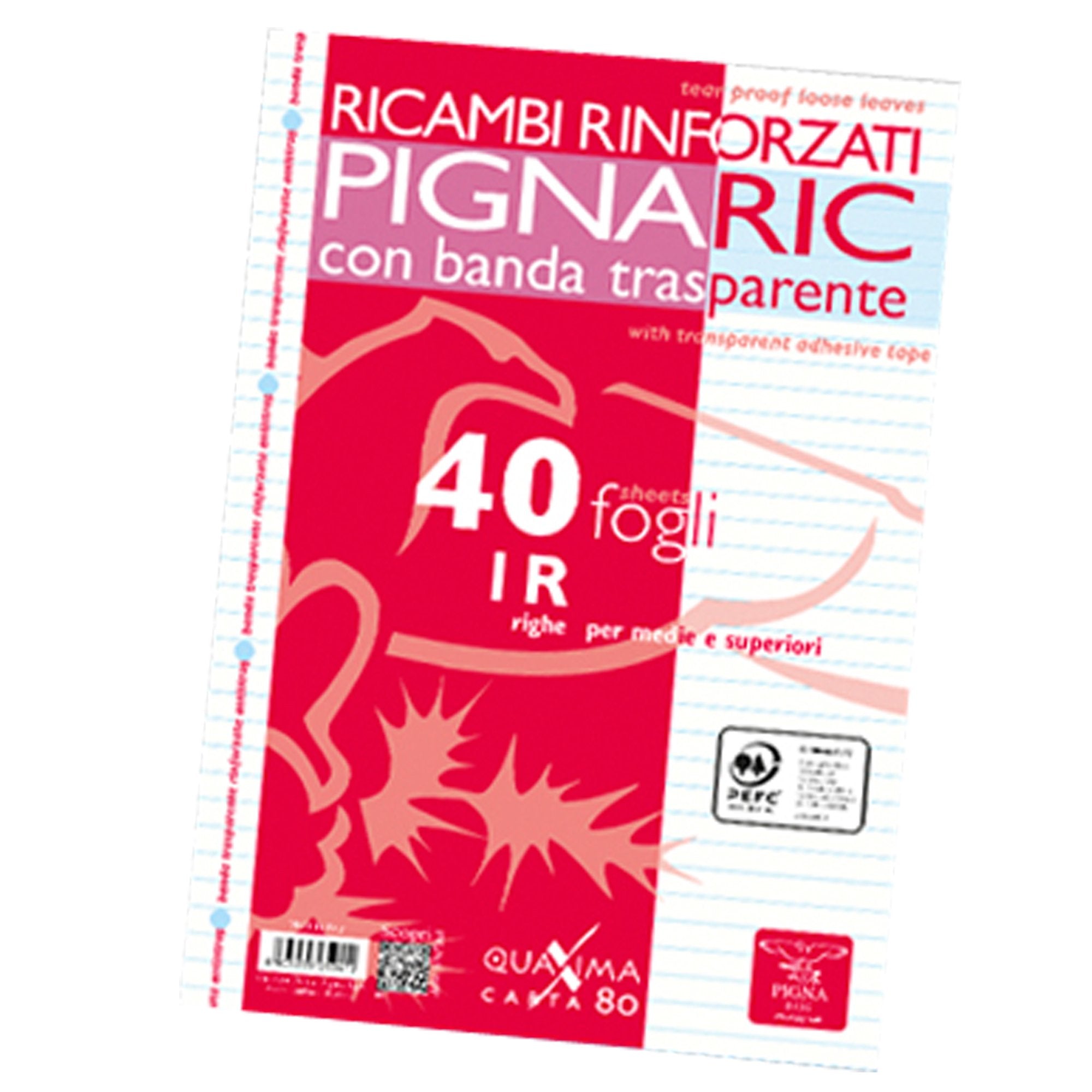 pigna-ricambi-forati-rinforzati-a4-1rigo-40fg-80gr-ric